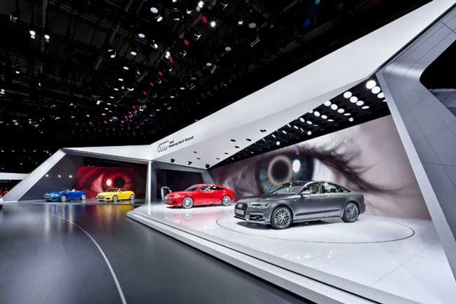 巴黎车展Audi奥迪展台设计1
