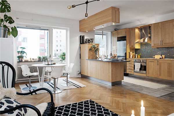 瑞典现代简约风格公寓设计1