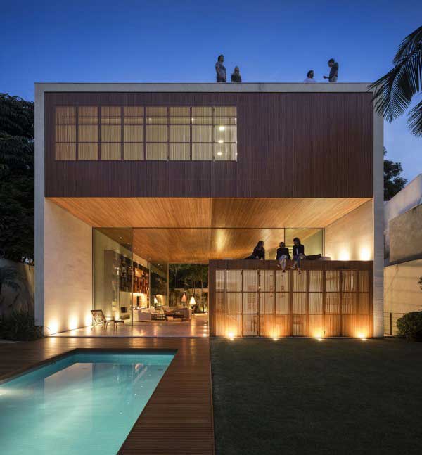 巴西圣保罗木质别墅软装设计22