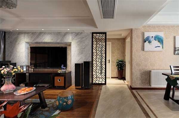 110平米新中式风格家居软装设计2