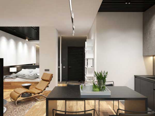 50平米时尚创新的小公寓设计34