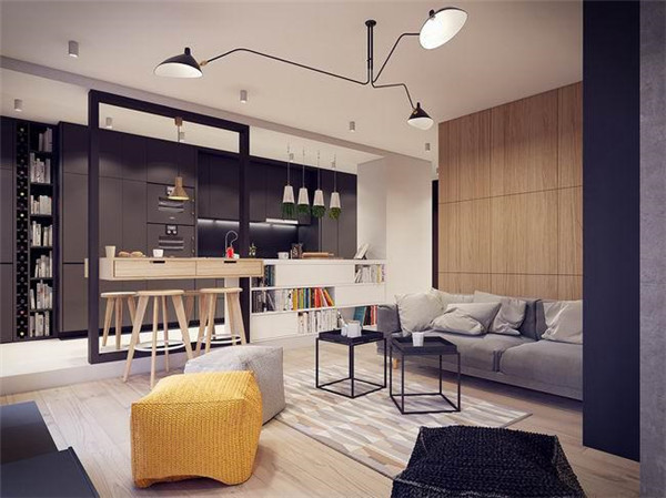 华沙60平米现代简约的公寓设计3