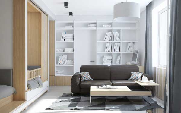 素雅的现代简约软装风格公寓设计2