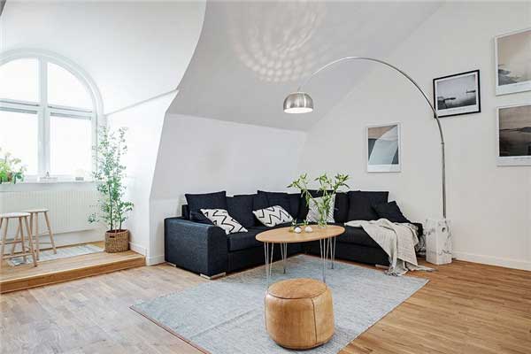  哥德堡舒适优雅的北欧纯白公寓设计  4