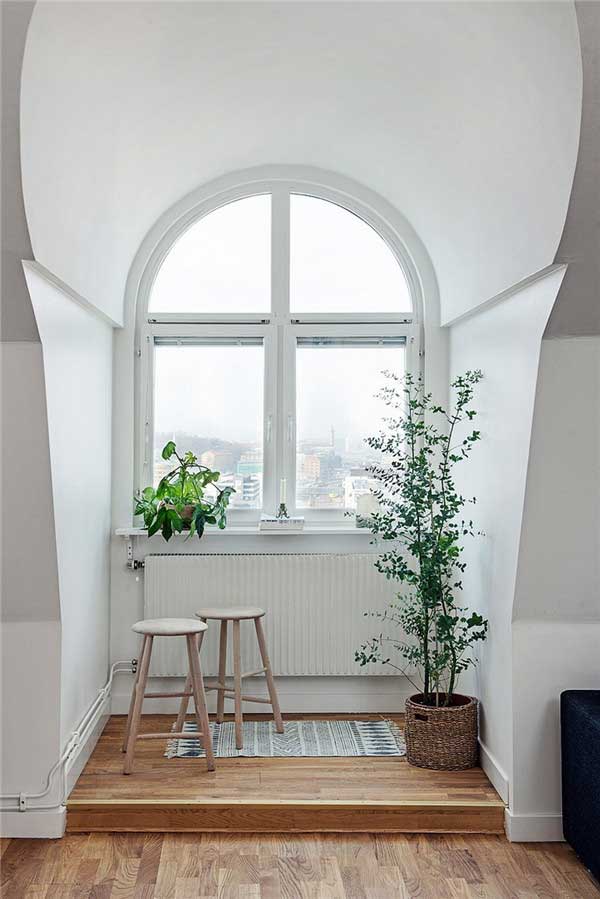  哥德堡舒适优雅的北欧纯白公寓设计 3