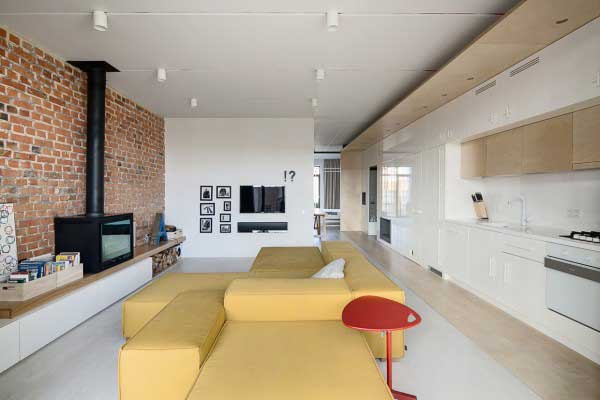  红砖墙：斑驳的精致演绎的现代公寓设计1