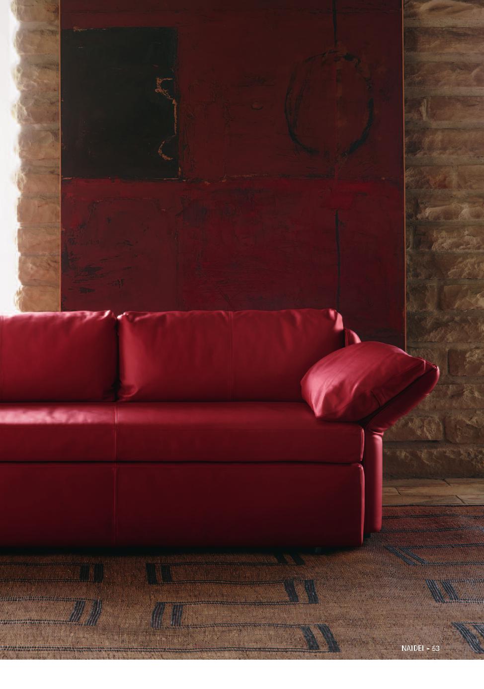 Poltrona Frau红色系沙发